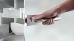 Milieubild von SlimLine Edelstahl Beschlagset für einflügelige Glastür WC-Ausführung - Erkelenz