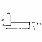 2 Modell Portland ER47Q matt poliert Quadratrosette - Karcher Design