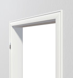 Detailbild Bekleidung von Profilzarge für Wohnungseingangstüren Weißlack RAL 9016 Premium ZA-02