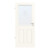 WESTAG Innentür Provence Typ 4004 Palmette negativ Weißlack mit Lichtausschnitt