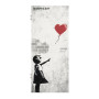 Red balloon Innentür - Banksy Style 1