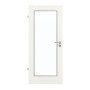 Frontansicht von GARANT Feuchtraumtür Authentic Bianco GCK08 mit Lichtausschnitt LA-2