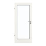 Frontansicht von GARANT Feuchtraumtür Authentic Bianco GCK08 mit Lichtausschnitt LA-3
