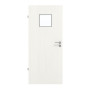 Frontansicht von GARANT Feuchtraumtür Authentic Bianco GCK08 mit Lichtausschnitt LA-7