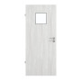 Frontansicht von GARANT Feuchtraumtür Authentic Grigio GCK08 mit Lichtausschnitt LA-7