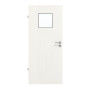 Frontansicht von GARANT Feuchtraumtür Authentic Bianco GCK08 mit Lichtausschnitt LA-8