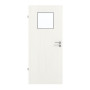 Frontansicht von GARANT Feuchtraumtür Authentic Bianco GCK08 mit Lichtausschnitt LA-9