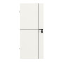 Frontansicht von Linea Black M23 Weißlack RAL 9016 Innentür - Deine Tür