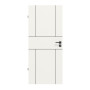 Frontansicht von Linea Black M43 Weißlack RAL 9016 Innentür - Deine Tür