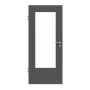 Frontansicht von GARANT Zimmertür 10622-60 Ebony CPL mit Lichtausschnitt LA-DIN
