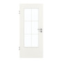 Frontansicht von GARANT Zimmertür Authentic Bianco CPL mit Lichtausschnitt LA-DIN Sprosse SP4