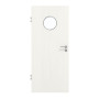Frontansicht von GARANT Zimmertür Authentic Bianco GCK08 mit Lichtausschnitt LA-12