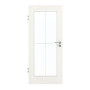 Frontansicht von GARANT Zimmertür Authentic Bianco GCK08 mit Lichtausschnitt LA-2 Sprosse SP0