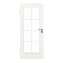 Frontansicht von GARANT Zimmertür Authentic Bianco CPL mit Lichtausschnitt LA-2 Sprosse SP1