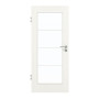 Frontansicht von GARANT Zimmertür Authentic Bianco GCK08 mit Lichtausschnitt LA-2 Sprosse SP10
