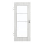 Frontansicht von GARANT Zimmertür Authentic Grigio GCK08 mit Lichtausschnitt LA-2 Sprosse SP10
