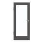 Frontansicht von GARANT Zimmertür 10622-60 Ebony CPL mit Lichtausschnitt LA-3