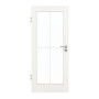 Frontansicht von GARANT Zimmertür Authentic Bianco GCK08 mit Lichtausschnitt LA-3 Sprosse SP0