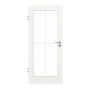 Frontansicht von GARANT Zimmertür Quer Authentic Bianco CPL mit Lichtausschnitt LA-3 Sprosse SP0
