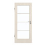 Frontansicht von GARANT Zimmertür Authentic Perl CPL mit Lichtausschnitt LA-3 Sprosse SP10