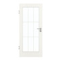 Frontansicht von GARANT Zimmertür Authentic Bianco CPL mit Lichtausschnitt LA-3 Sprosse SP2
