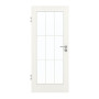 Frontansicht von GARANT Zimmertür Authentic Bianco GCK08 mit Lichtausschnitt LA-3 Sprosse SP2