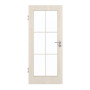 Frontansicht von GARANT Zimmertür Authentic Perl CPL mit Lichtausschnitt LA-3 Sprosse SP4