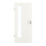 Frontansicht von GARANT Zimmertür Authentic Bianco GCK08 mit Lichtausschnitt LA-4 bandseitig