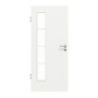 Frontansicht von GARANT Zimmertür D354-60 Designer White Resopal mit Lichtausschnitt LA-4 bandseitig Sprosse SP10