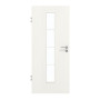 Frontansicht von GARANT Zimmertür Authentic Bianco GCK08 mit Lichtausschnitt LA-4 mittig Sprosse SP10