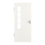 Frontansicht von GARANT Zimmertür Authentic Bianco GCK08 mit Lichtausschnitt LA-5 bandseitig Sprosse SP10