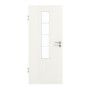 Frontansicht von GARANT Zimmertür Authentic Bianco GCK08 mit Lichtausschnitt LA-5 mittig Sprosse SP10