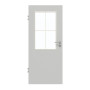 Frontansicht von GARANT Zimmertür D92-60 Dove Grey Resopal mit Lichtausschnitt LA-6 Sprosse SP0