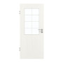 Frontansicht von GARANT Zimmertür Authentic Bianco GCK08 mit Lichtausschnitt LA-6 Sprosse SP1