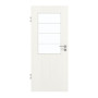 Frontansicht von GARANT Zimmertür Authentic Bianco GCK08 mit Lichtausschnitt LA-6 Sprosse SP10