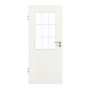 Frontansicht von GARANT Zimmertür Authentic Bianco CPL mit Lichtausschnitt LA-6 Sprosse SP2