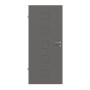 Frontansicht von HÖRMANN Innentür Groove 19 Staubgrau RAL 7037 Lack DesignLine