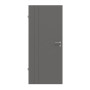 Frontansicht von HÖRMANN Innentür Groove 39 Staubgrau RAL 7037 Lack DesignLine