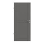 Frontansicht von HÖRMANN Innentür Groove 88 Staubgrau RAL 7037 Lack DesignLine
