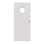 Frontansicht von GARANT Schiebetür 0160-60 Silver Grey CePaL mit Lichtausschnitt LA-12