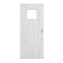 Frontansicht von GARANT Schiebetür Authentic Grigio GCK08 mit Lichtausschnitt LA-8
