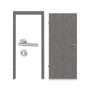Komplettset-Ansicht von Innentür-Set 4.1 Grigio Eiche CPL mit Zarge und Drücker - Classen