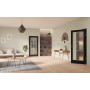 Main-Milieuansicht von GARANT Zimmertür 0901-60 Black Resopal mit Lichtausschnitt LA-3 Sprosse SP4