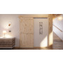 Front-Milieuansicht von Loft Rustic E Kiefer Massivholz Schiebetür - Radex