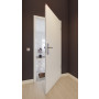Detailbild von Wohnungseingangstür-Set Weißlack RAL 9016 Premium mit Zarge und Beschlag im Altbau Flur