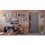 Front-Milieuansicht von HÖRMANN Innentür Groove 31 Staubgrau RAL 7037 Lack DesignLine