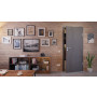 Front-Milieuansicht von HÖRMANN Innentür Groove 53 Staubgrau RAL 7037 Lack DesignLine