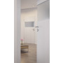 CloseUp-Milieuansicht von HÖRMANN Innentür Pure 2 Eiche Weiß Duradecor DesignLine mit Lichtausschnitt quer