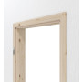 Detailansicht von Innentür-Set Typ 6002-LA Kiefer Massivholz mit Zarge und Drücker - Radex
