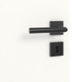 Detailansicht des Lichtausschnitts von Linea Black 07 Weißlack RAL 9016 Innentür - Deine Tür
